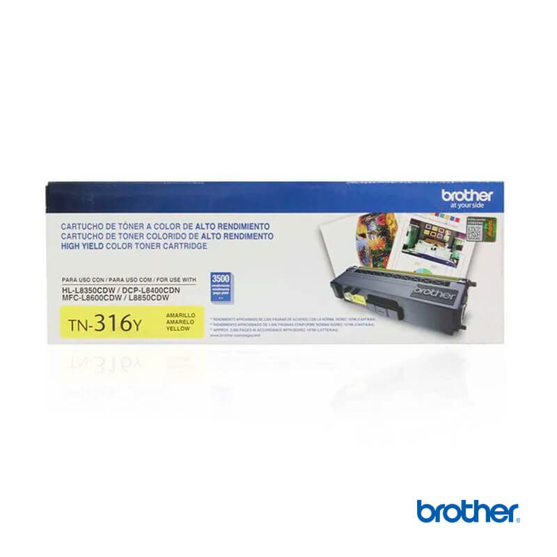 Cartucho de Tóner Brother TN-316Y Yellow Original | LYM DIGITAL