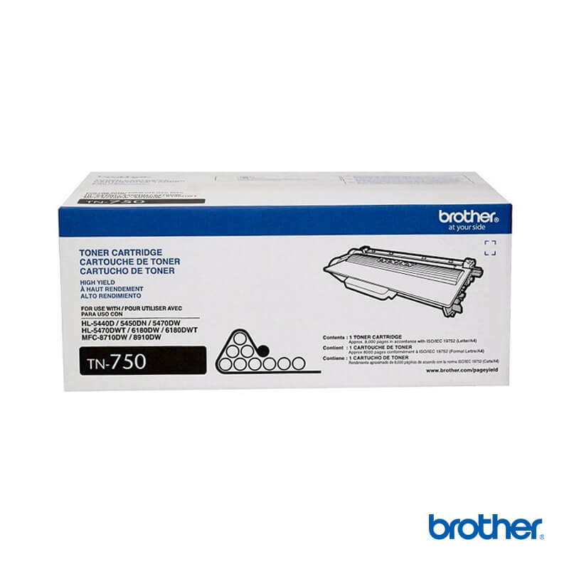 Cartucho de Tóner Brother TN-750 Negro Original | LYM DIGITAL