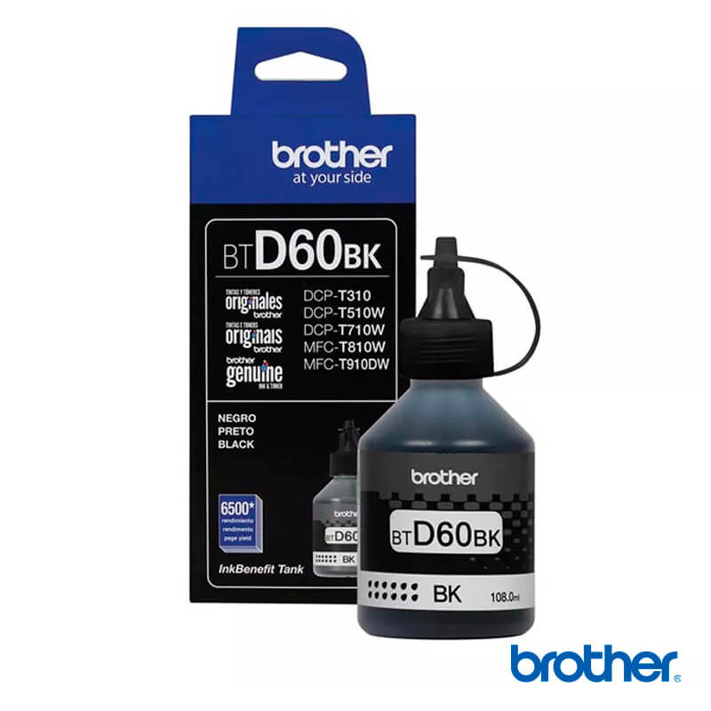 Tinta Brother BTD60BK Black DcpT310 LYM DIGITAL