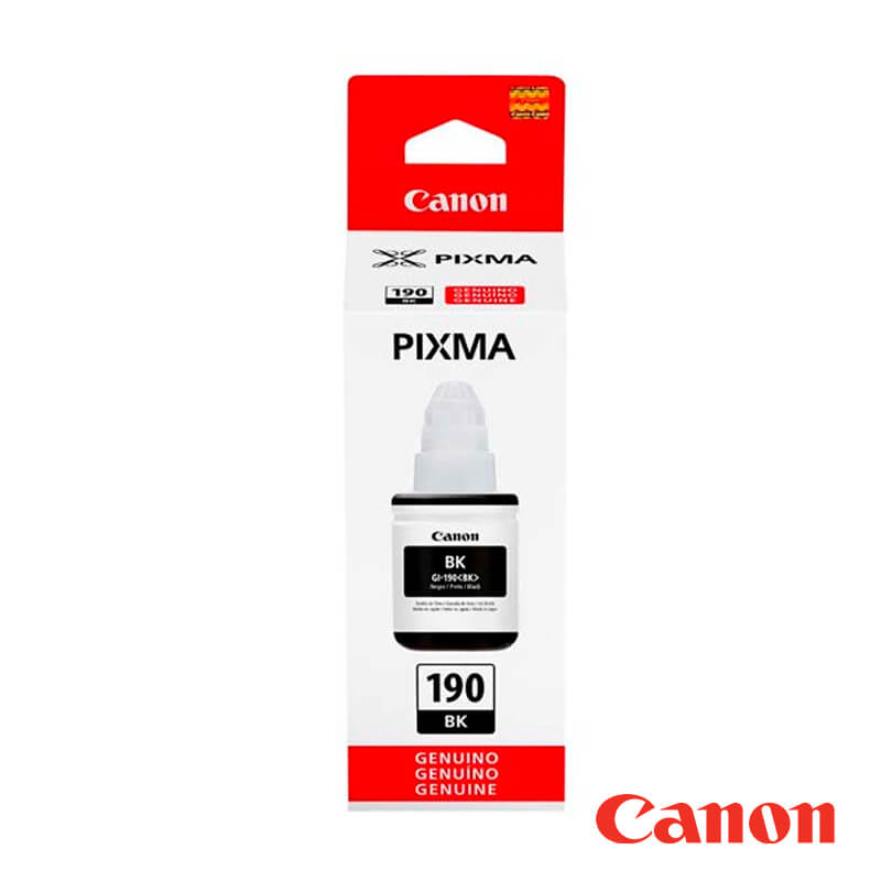 Tinta Canon GI-190BK Negro G1100/G2100 | LYM DIGITAL