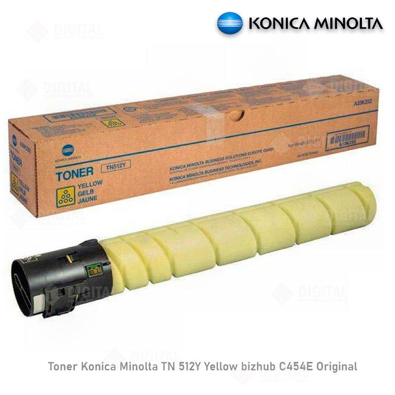 Toner Original Jaune Develop Konica Minolta A33K2D2 TN-512Y - Neuf Sous Emballage